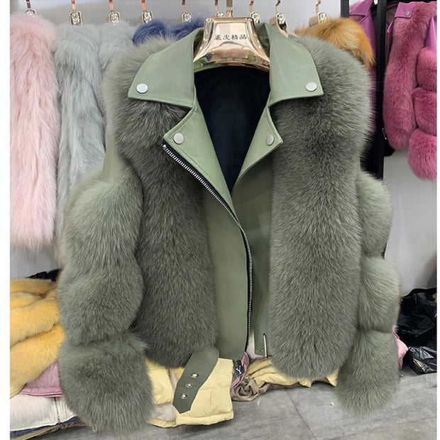 Luxury Fox Fur Coat