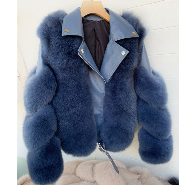 Luxury Fox Fur Coat