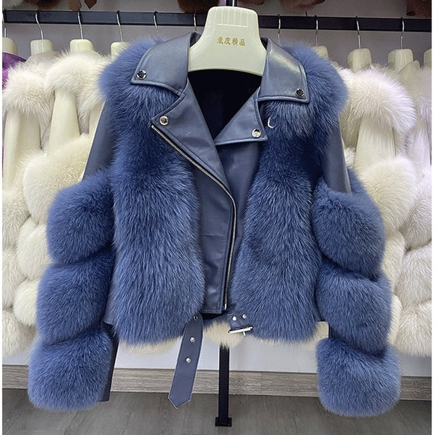 Luxury Fox Fur Coat