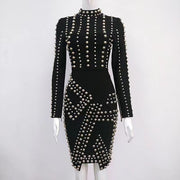 Classy Beaded Midi Dress
