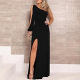 Elegant Long Dress One Shoulder