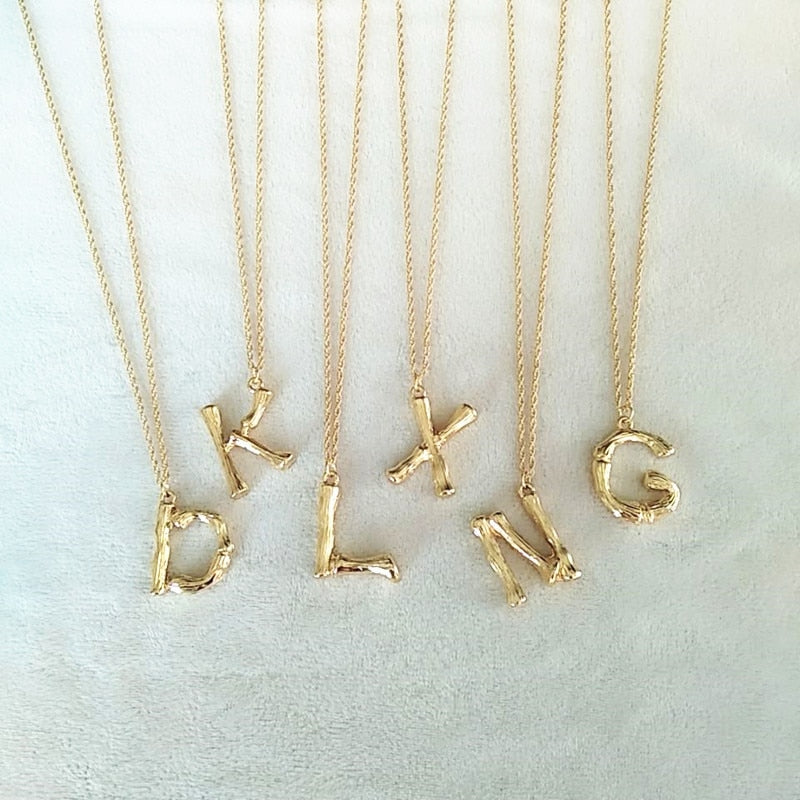 A-Z Initial Pendant Necklace