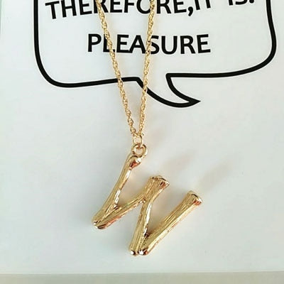 A-Z Initial Pendant Necklace