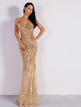 Gold Sequin Maxi Dress (variants)